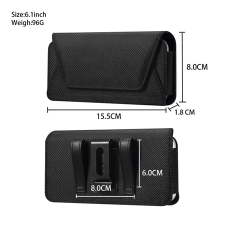 Phone Pouch Waist Case For iPhone 17 17Pro 17Pro Max 16 15 14 Galaxy S26Ultra S26 S25Ultra S25FE S25 S24 Cover Holster Belt Bag