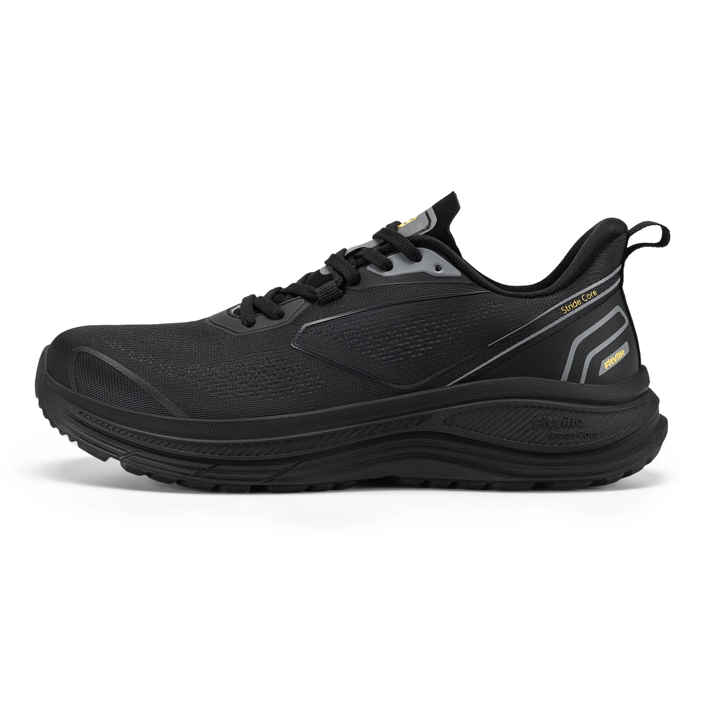 Fittington Walking Shoes For Men Extra Wide Cushioned Running Shoes Tennis Soft Shoes Arch Support for Plantar Fasciitis Relief
