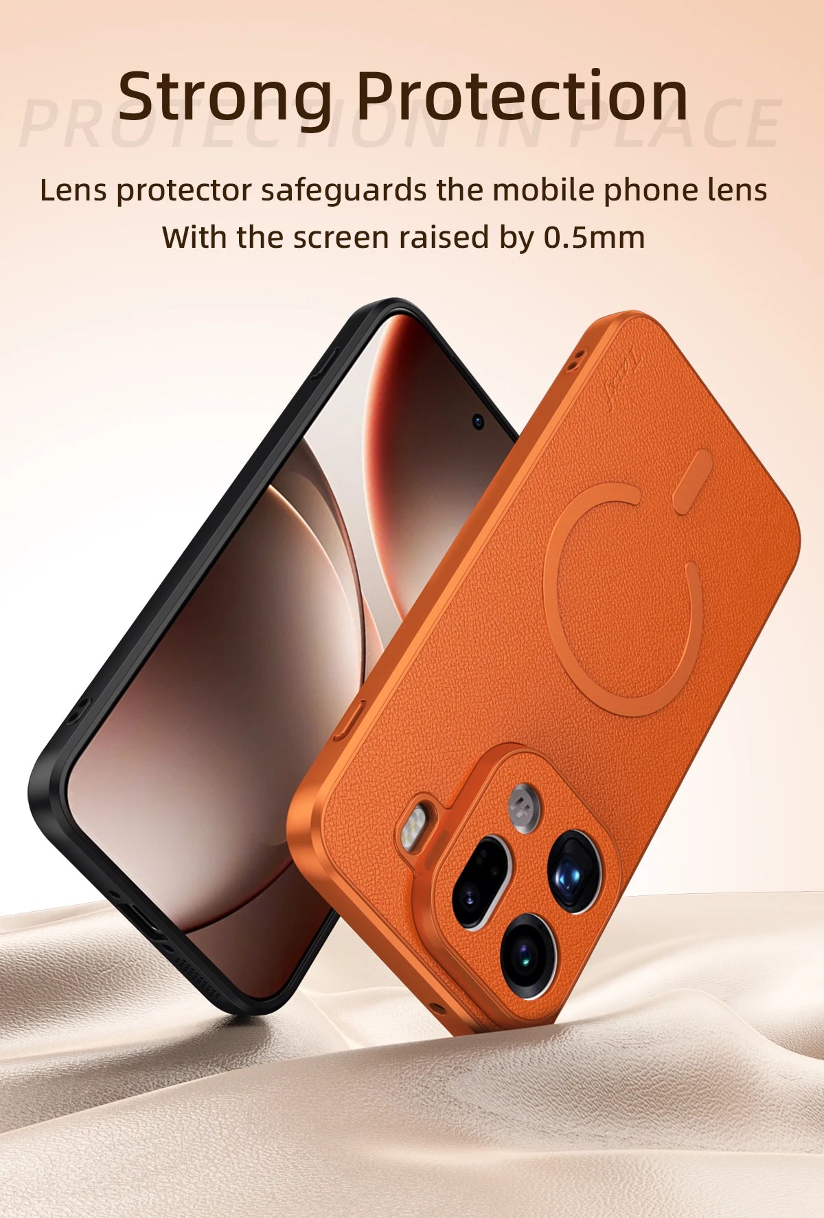 For POCO F8 Ultra Goat Leather TPU Frame Shockproof Case For Redmi K90 Pro Max Built-in Magnetic Strip Lens Protection Shell