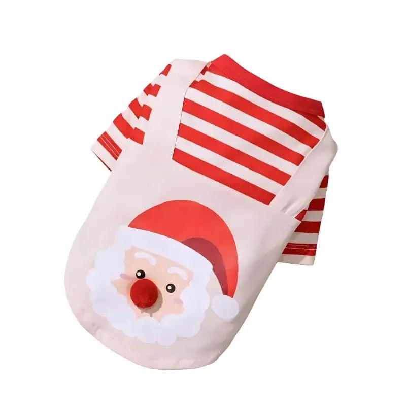 Puppy Style Christmas Sweatshirt Winter Dog Warming Soft Comfortable Pullover Sweatshirt Puppy Festival Lovely Costume Shirt