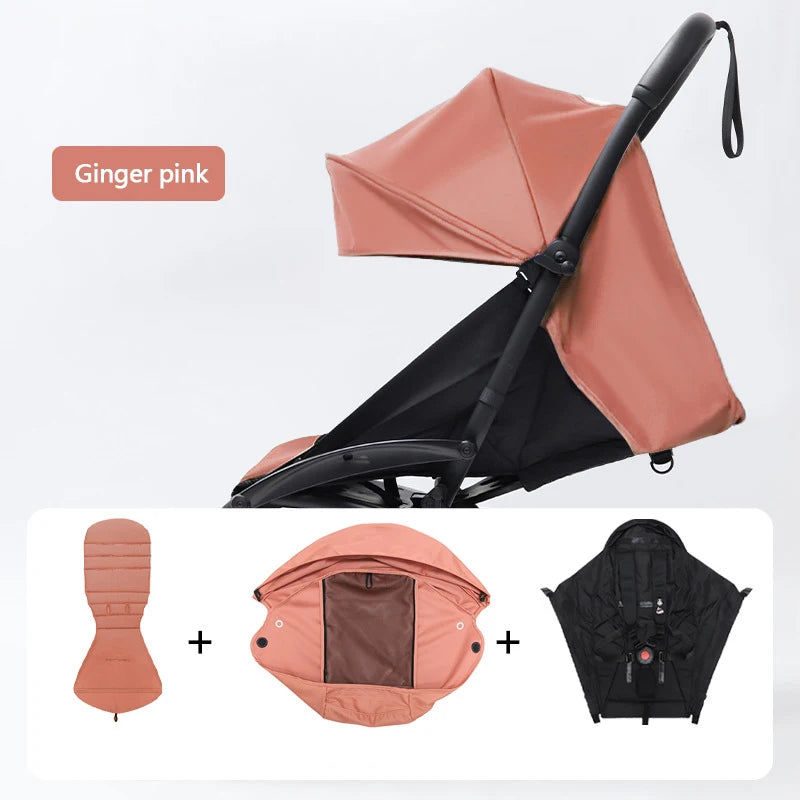 3Pcs /Set 175° Strollers Accessories Sunshade Covers Seat Cushion With Breathable Mesh Canopy Seat Liner Fit YOYO+/YOYO2/YOYA