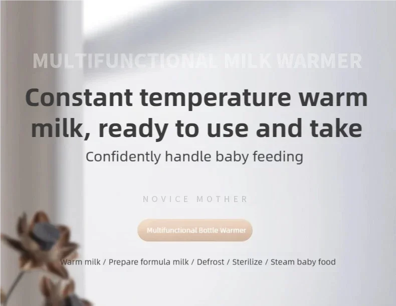 2026 NEW HOT Smart Milk Warmer Baby Bottle Thermos Multi-functional Quick Baby Products Breastmilk Warmer Bottle Sterilizer