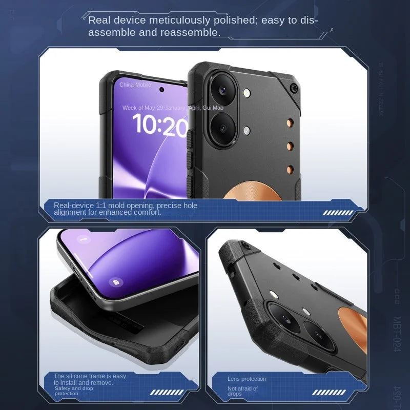 For POCO X8 Pro X8 Pro Max phone case, made of silicone material, with magnetic adsorption and heat dissipation functions