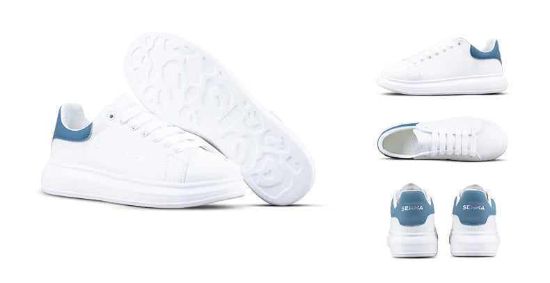 SENMA Luxury Design Sneakers For Men 2025 White Board-shoe Soft Women Walking Shoes Running Shoes Couples Sneakers Tennis shoes