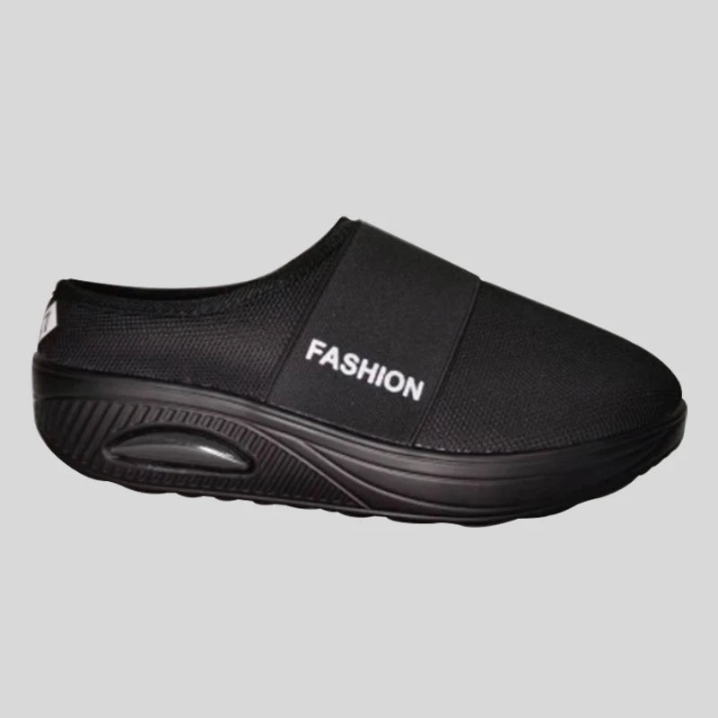 Cushion Slip-On Women Walking Shoes Orthopedic Diabetic Ladies Platform Mules Mesh Lightweight Slippers Wedge Female Sneaker