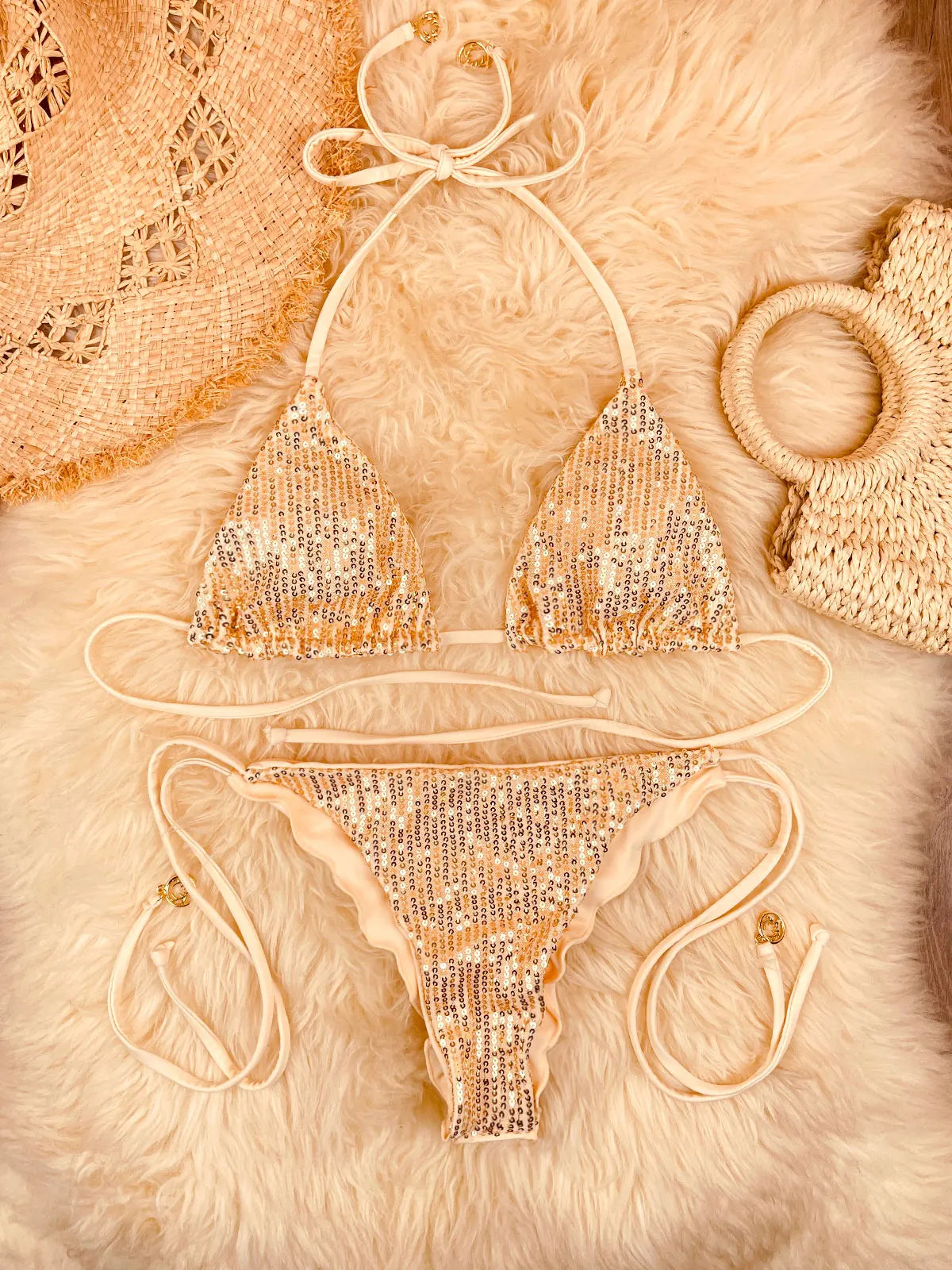 Sequins S - L  Glitter Shiny Bikini Women Swimwear Female Swimsuit Two-pieces Bikini set Brazilian Bather Bathing Suit Swim 2026