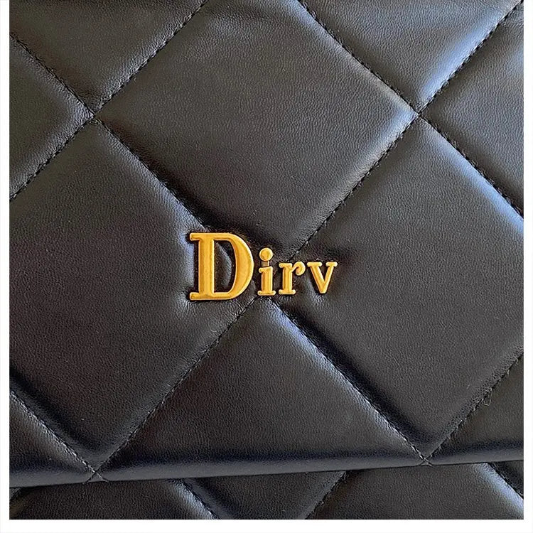 Square Vintage Leather Crossbody Bag Women Handbag Designer Shoulder Tote Purse Classic Diaper Bag