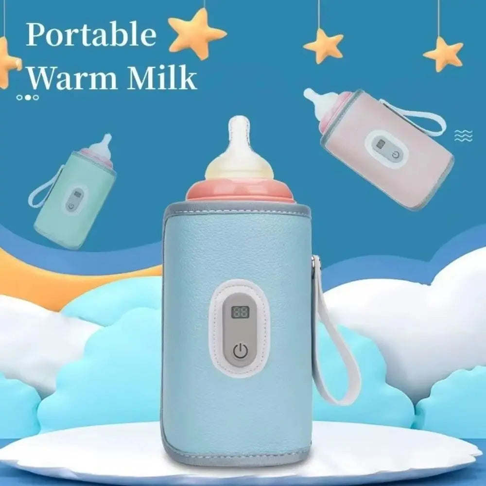 Digital Baby Bottle Warmer 5 Levels Type-C Milk Bottle Insulation Cover LED Display Heating Bottle Thermal Heater Infants
