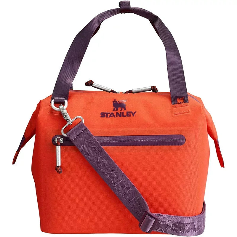 Mini Cooler Lunch Bag Waterproof Insulated Crossbody Bag Fits 40oz Tumbler For Outdoor Camping Picnic Work