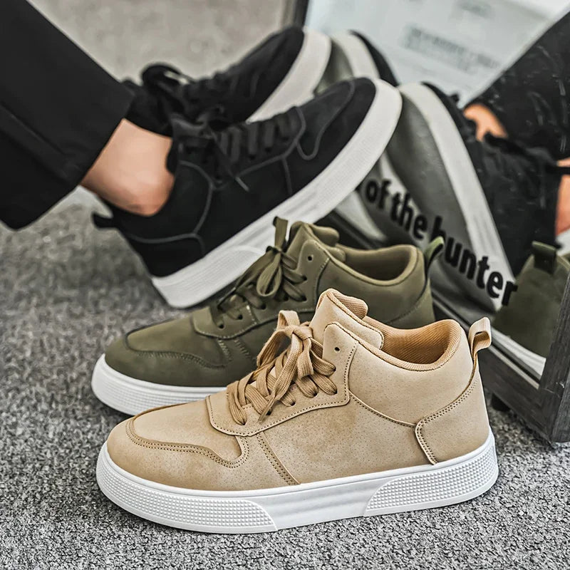 Fashion Men Casual Shoes Platform Non-slip Man Walking Sneakers Lightweight Male Running Shoes Breathable Platform Sport Shoes