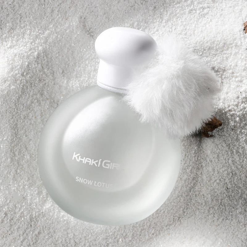 Snow Lotus Eau De Parfum For Women Oriental Floral Fragrance Long-lasting Elegant Scent 50ml Pom-pom Design Perfume For Gifting