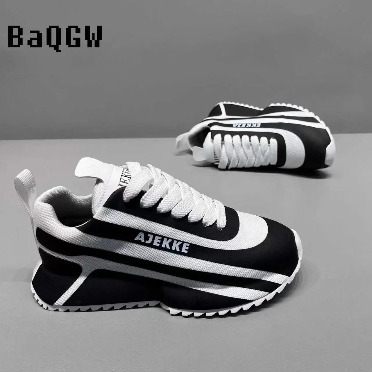 Chunky Sneakers Men Designer Soft Sole Sport Shoes Fashion Casual Leather Fabric Mesh Breathable Height Increased Platform Shoes
