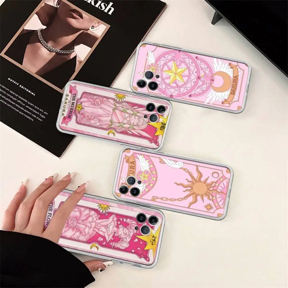 Card Captor Sakura Cartoon Phone Case Phone Case For IPhone 17 16 15 Plus 14 13 Mini 12 11 Pro Max Soft Shell Cover