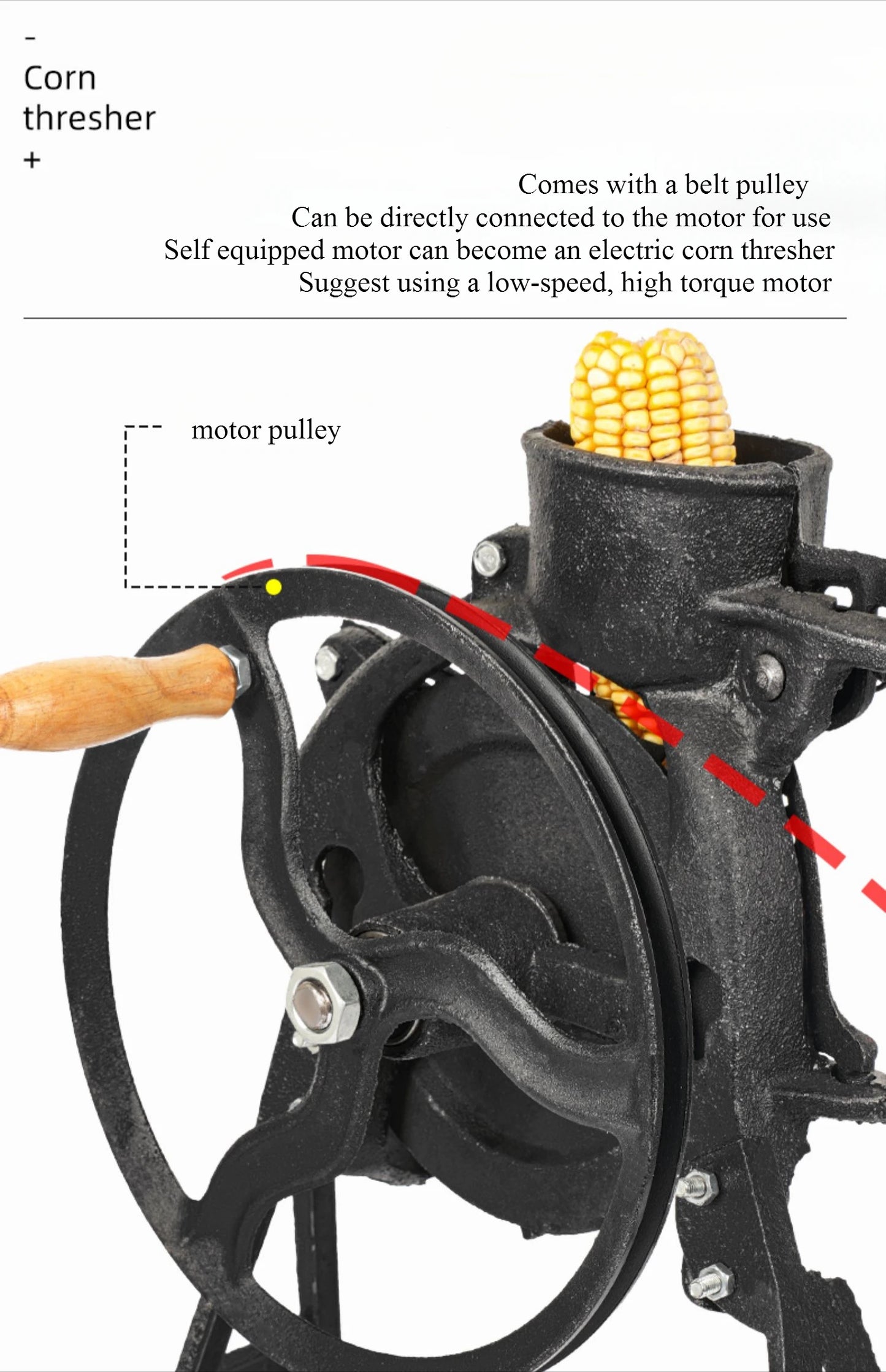 Hand Cranked Corn Thresher Household Small New Manual Corn Threshing Machine Electric