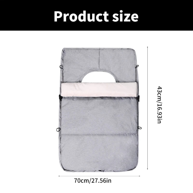 Plush Fleece Baby Car Seats Cover For Winter Warmth Infant Canopy Sleeve Case