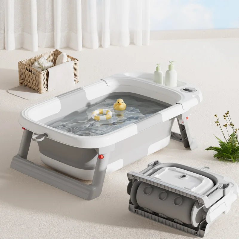 Toddler bathtub eco-friendly material baby set foldable bathtub for luggage storage