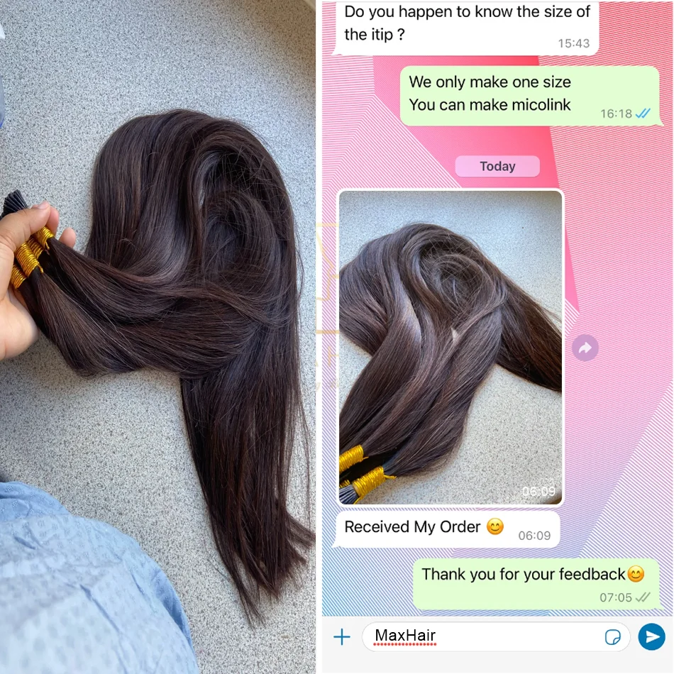 Human Hair i tip 100% human hair extensions Keratin Straight Brazilian Remy Human Hair Natural Capsule Hair Extension  30 inch