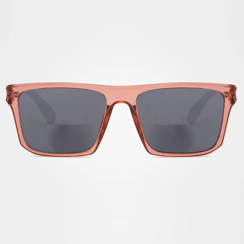 Men Women Square Bifocal Far Near Dual Vision Reading Glasses Trendy Driving Fishing Shade Presbyopia Eyewear Customize Lens