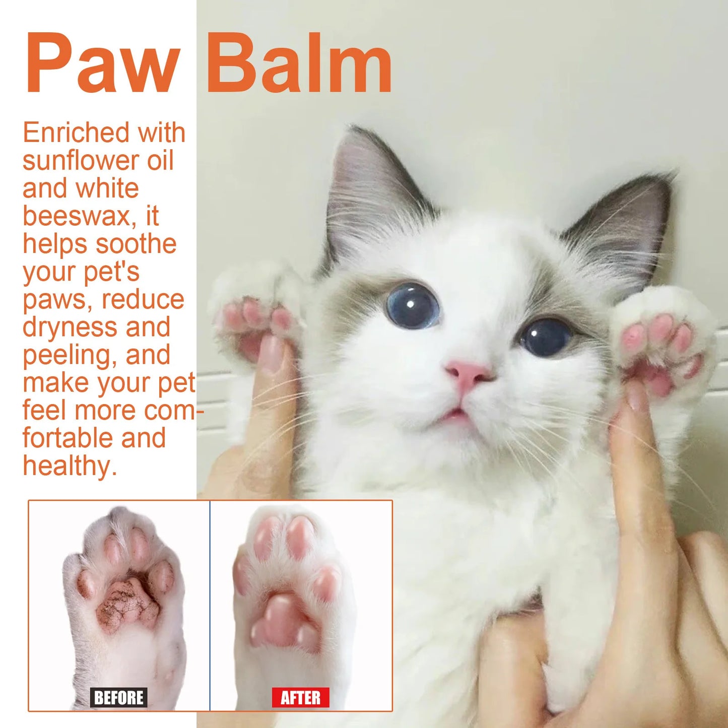 YEGBONG 30g Pet Paw Care Cream Foot Pad Protection Oil for Cats And Dogs Dog Paw Balm Cat Paw Protective Cream Canine Foot Care