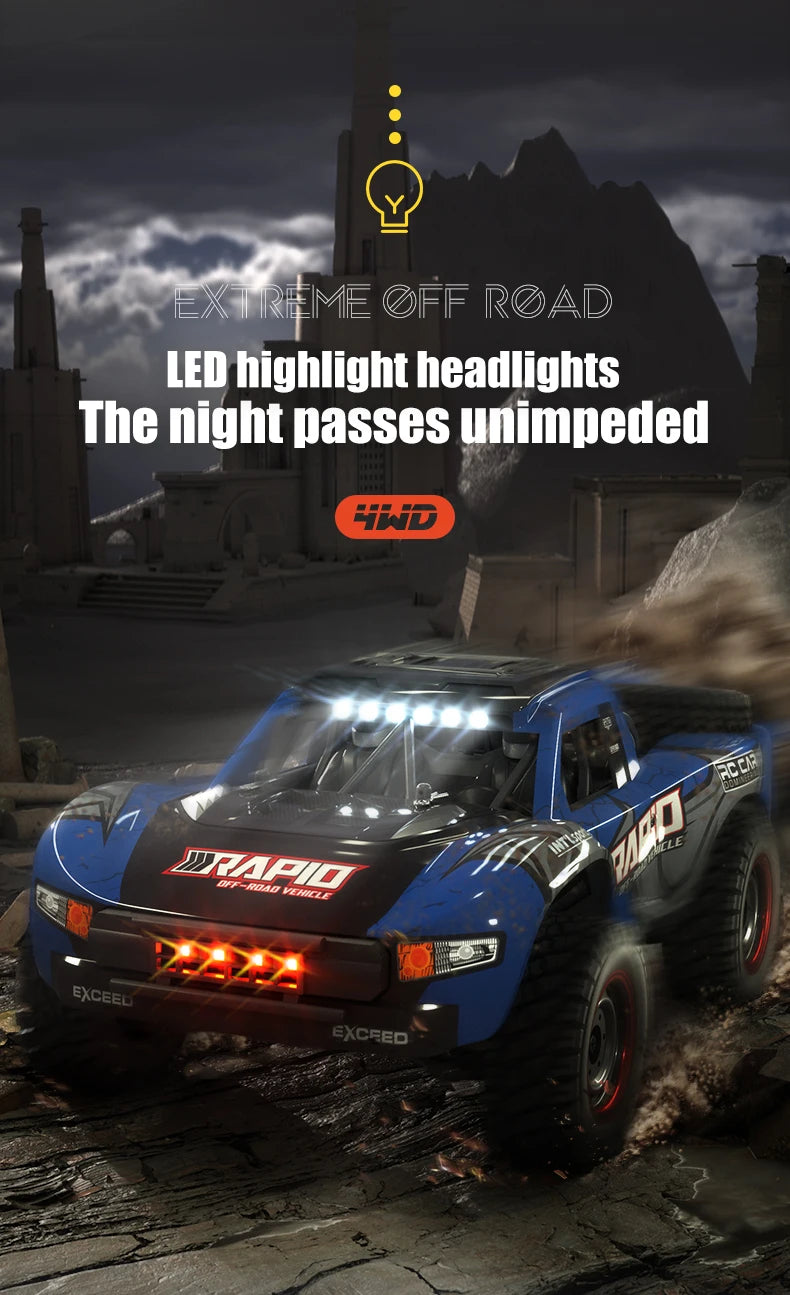 1/14 Q130 RC Car Desert  4WD Off-road Truck 2.4G High Speed Car Racing Drift Remote ControlVehicle Toys For Boys Children