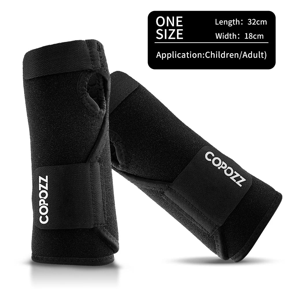 COPOZZ Ski Wristbands Unisex Wrist Wear-resistant Non-slip Protection Sweat Bands Running Fitness Sports Protection Equipment