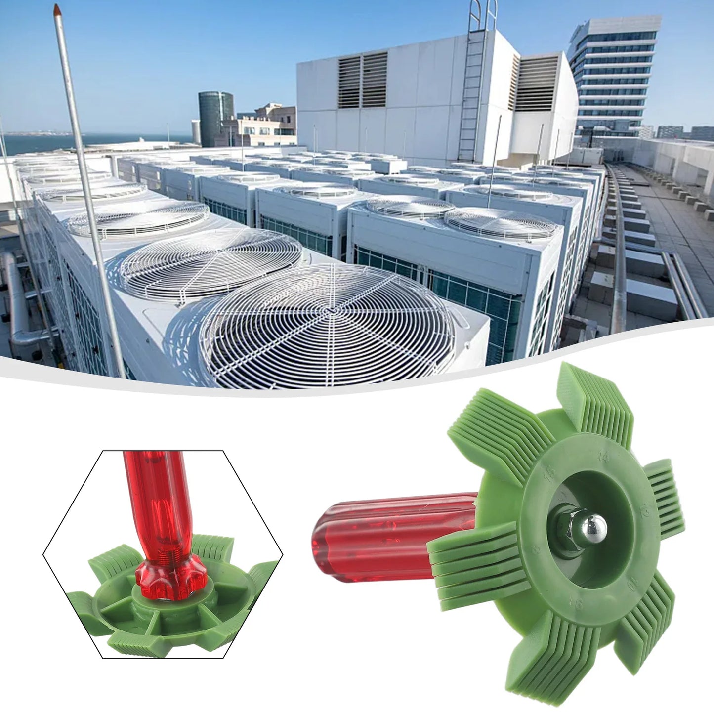 Air Conditioner Fin Repair Comb Cooler Condenser Compact Refrigeration Tool Radiator Fin Comb Rake Cleaner Tool For Auto Coolin