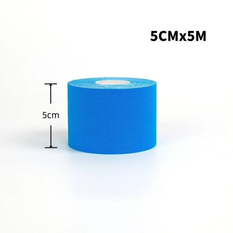 2.5cm Sports Kinesio Tape Muscle Kinesiology Elastic Knee Pain Relief Strain Patch Athletic Recovery Stickers Fitness Bandages