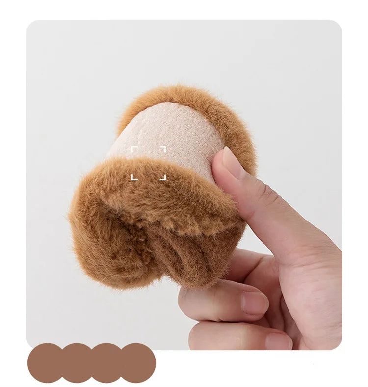 Baby Socks For Girls Boys Shoes Velvet Winter Thicken Warm Cartoon Bear Newborn Floor Sock Non Slip Soft Toddler First Walker