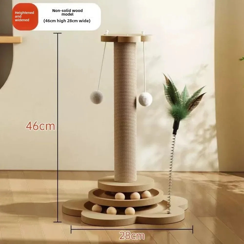 Pet Cat Toy cat scratcher Cat Turntable Funny Cat Stick Balls Durable Sisal Scratching Board Cat Supplies Cat Grab Column