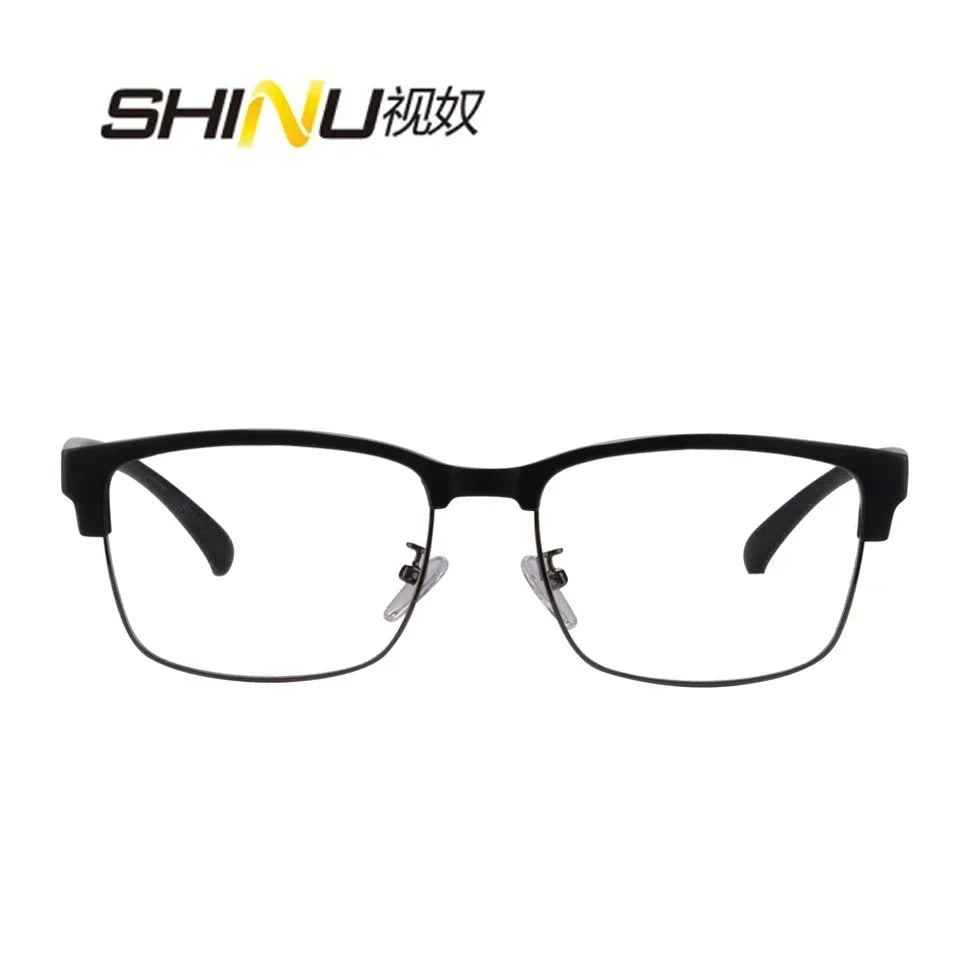 Photochromic Reading Glasses Man Intelligent Glasses Progressive Multifocal Optical Lenses Anti Blue Light Or Radiation Glasses