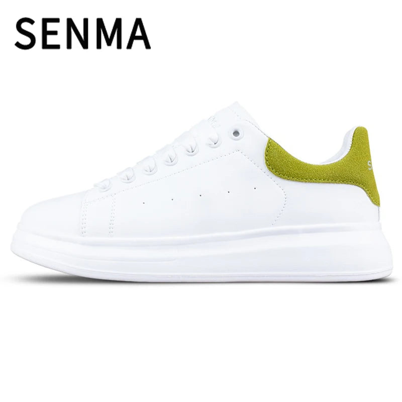 SENMA Luxury Design Sneakers For Men 2025 White Board-shoe Soft Women Walking Shoes Running Shoes Couples Sneakers Tennis shoes