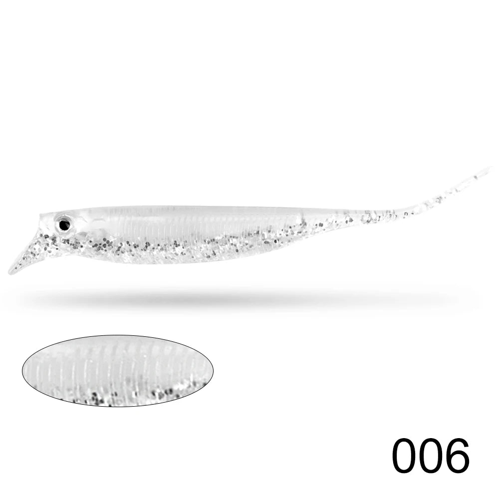 D1 Carp Fishing Soft Lure With Lip 85mm 2.5g Drift Freshwater Bait Leurre Souple Rolling Action Black Bass Perch Tackle DT2009