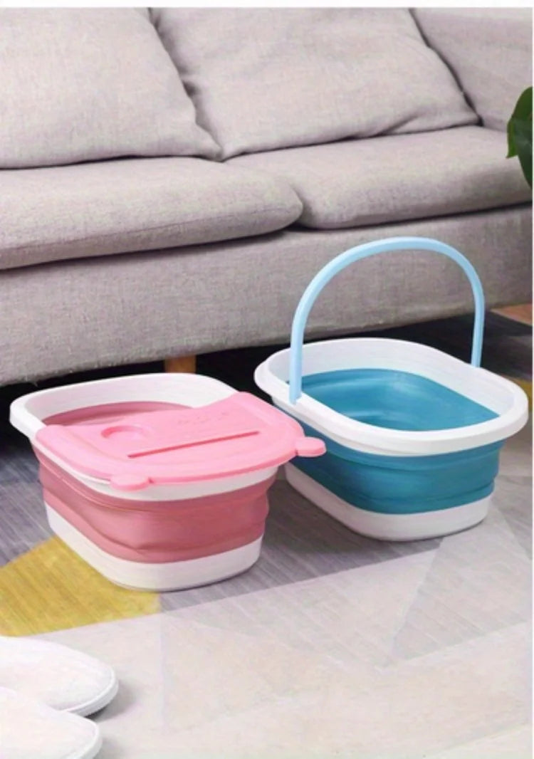 Large Collapsible Foot Spa Bath Massager Foldable Foot Soaking Tub for Home Bathroom Foot Care Bath Supply