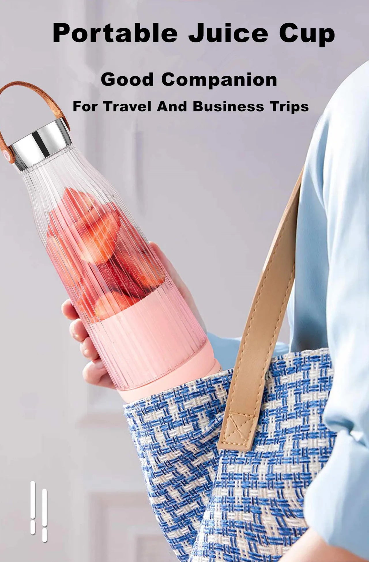 2026 Electric Juicer Cup 6 Blades Blender Milkshake Machine USB Portable Fruit Milk Mixing Tool Mini Fresh Juice Blender