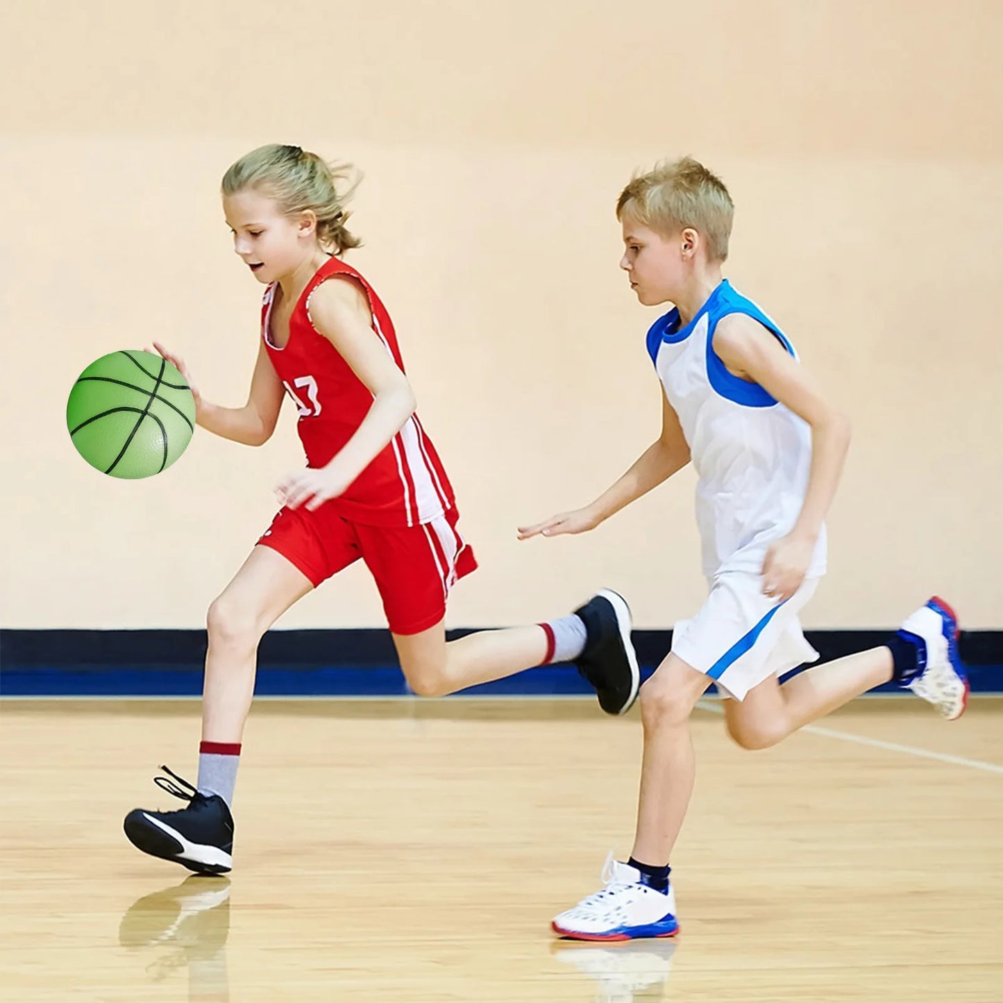 Glowing Luminous Basketball Light Up Ball Reusable Strong Grip Light Up Basket Ball For Indoor And Outdoor Play Games