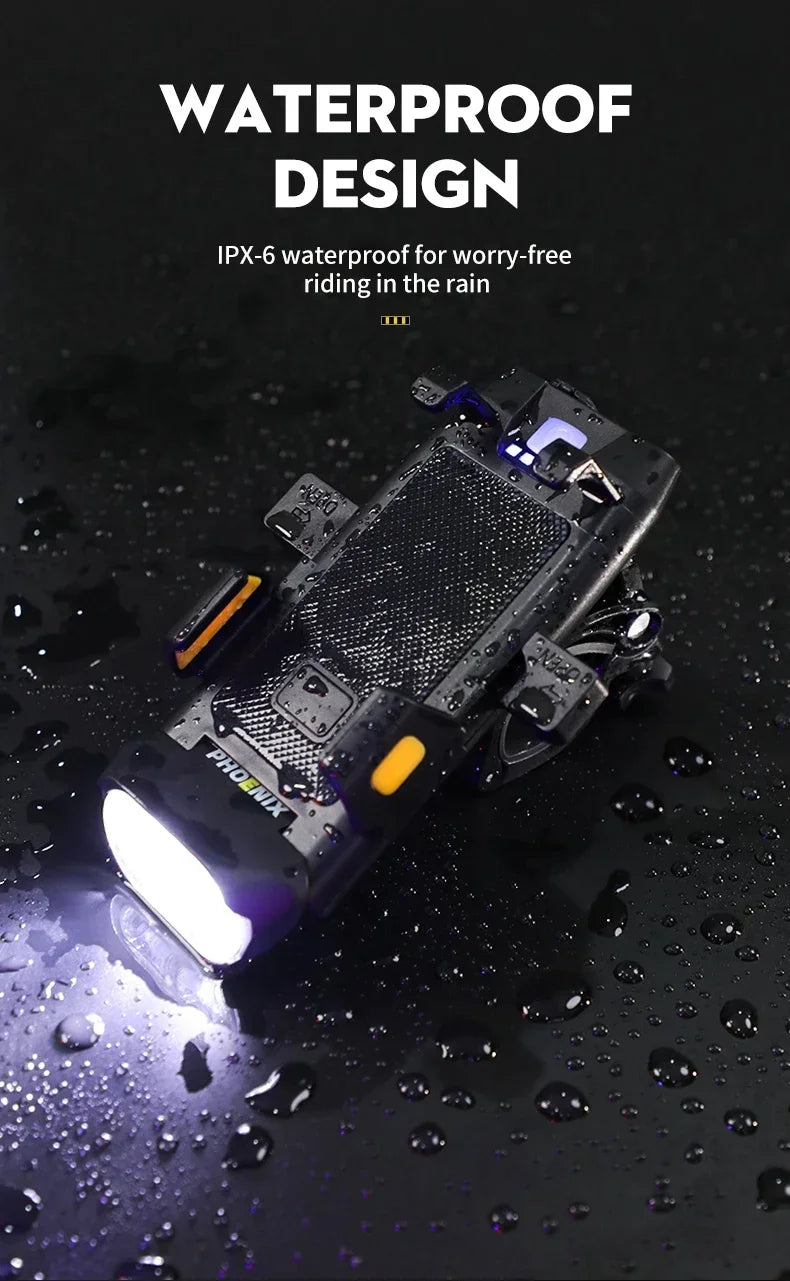 4-in-1 LED Bicycle Light 3000mAh Bike Headlamp Power Bank 400Lumen Handlebar Rechargeable Front Lamp MTB Road Cycling Flashlight