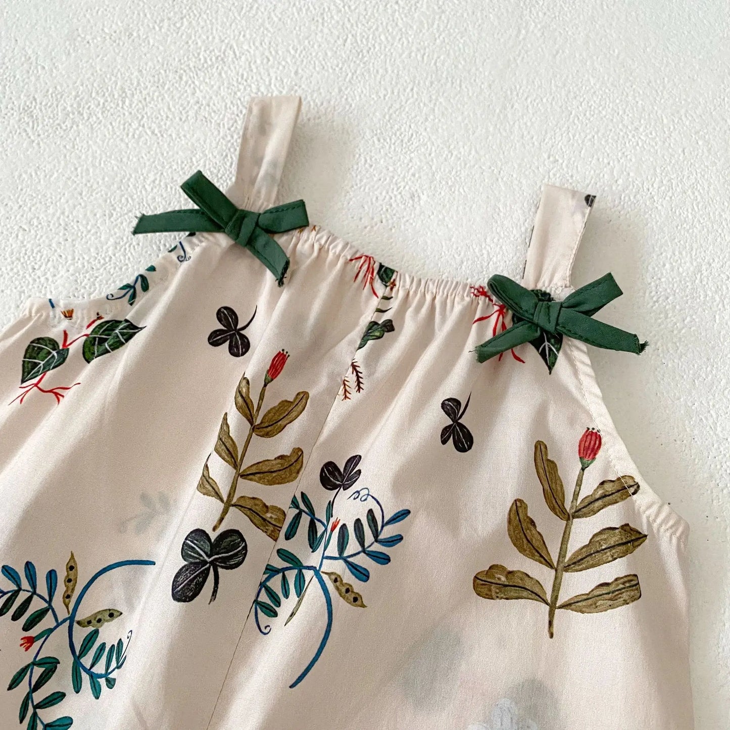 Summer new 0-3 year old baby clothing, baby  boys' and baby  girls' jumpsuits, leaf printed jumpsuit pants