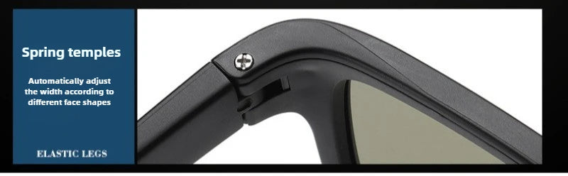 New Technology 0.1s Intelligent Change Color Polarized Sunglasses for Men, LCD Computer Chip Photochromic Sunglasses Anti-UV 400
