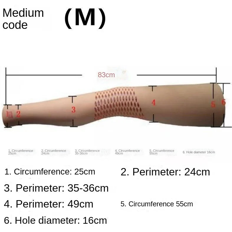 Prosthetic Leg Cover for Above-Knee Amputees | Realistic Leg Cosmetic Skin Sleeve | Protective & Decorative Thigh Cover (S/M/L)