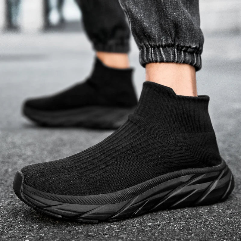 Men Running Walking sock Shoes winter boots Casual Sneakers plush warm shoes Sport shoes Lightweight Men Sneakers Casual Shoes