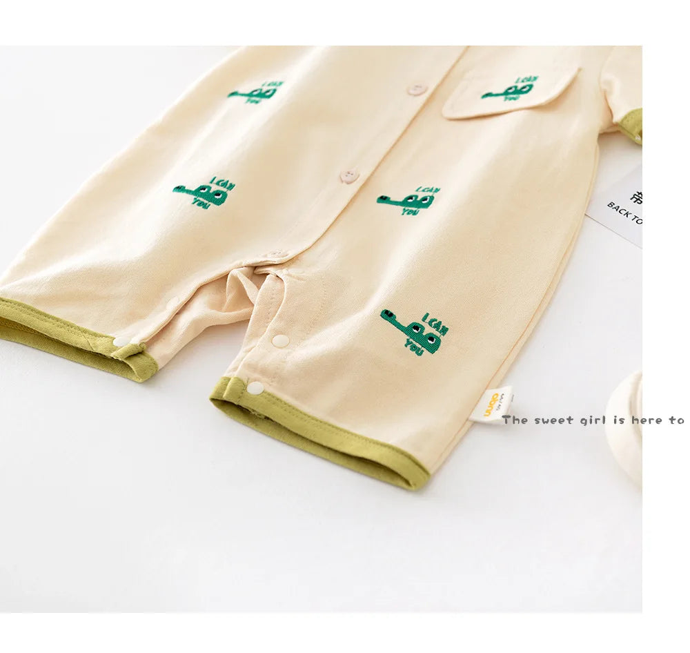 MILANCEL 2024 Baby Summer Clothes Crocodile Boys Romper Cotton Baby Boy Jumpsuit Newborn Clothing