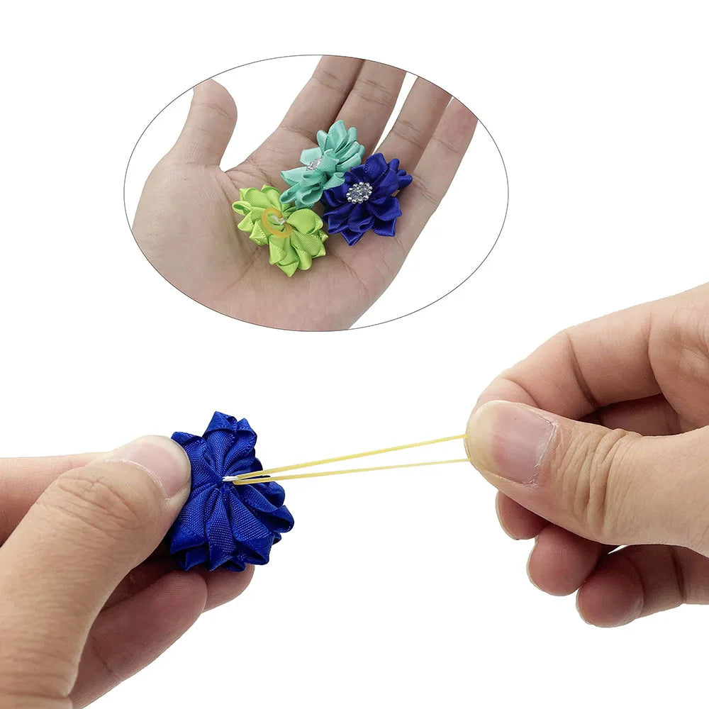 50/100pcs Bright Fashion Pet Dog Hair Bows Pet Hair Remover Hand-made Exquisite Pet Bows Supplies Pearls Pet Hair Accessories