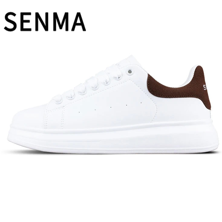 SENMA Luxury Design Sneakers For Men 2025 White Board-shoe Soft Women Walking Shoes Running Shoes Couples Sneakers Tennis shoes