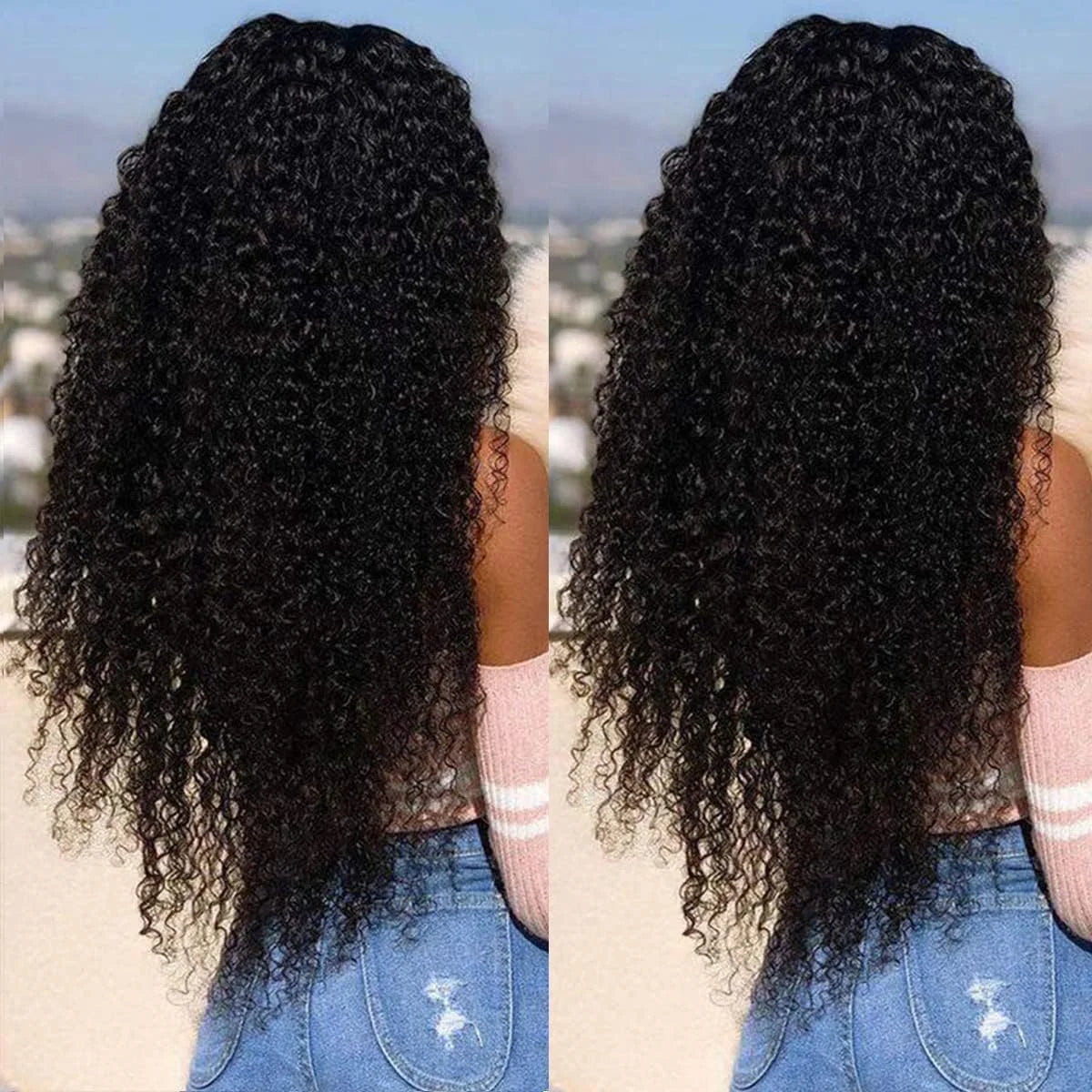Geeta Curly Drawstring Wigs 13x6 Kinky Curly Lace Front Wig 13x4 Human Hair Lace Frontal Wigs Human hair for Women 4x4 5x5 Wig