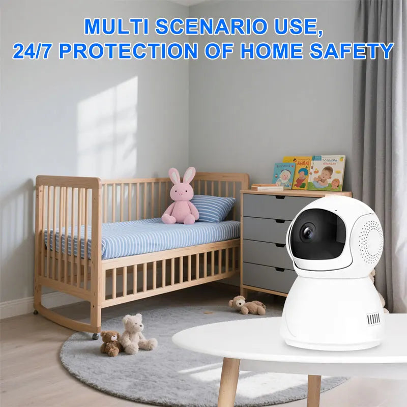 Wireless PTZ Camera Indoor Wireless WiFi Smart Home Camera Night Vision Outdoor Security Camera Baby Monitor Pet Dog Camera