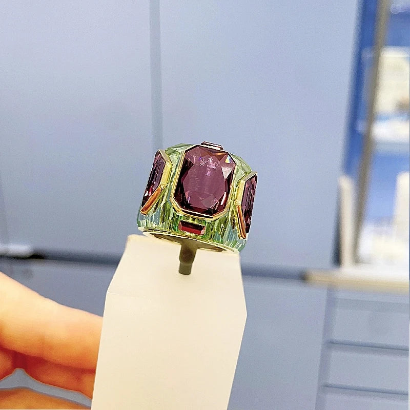 Rings Sales Trend Luxury Brand High Quality Jewelry Original Shiny Christmas Birthday Cocktail Party Engagement Gift for Women