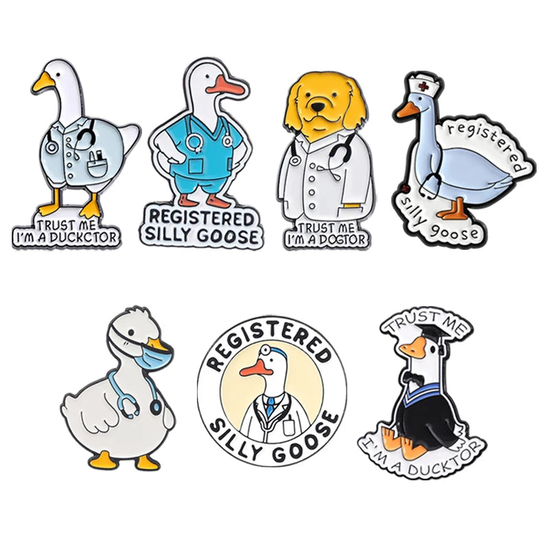4-20pcs/set Red Eared Rabbit Enamel Pins Anime Characters Turbo Granny Cat Holy Jesus Medical Brooches Lapel Badge Jewelry Gifts