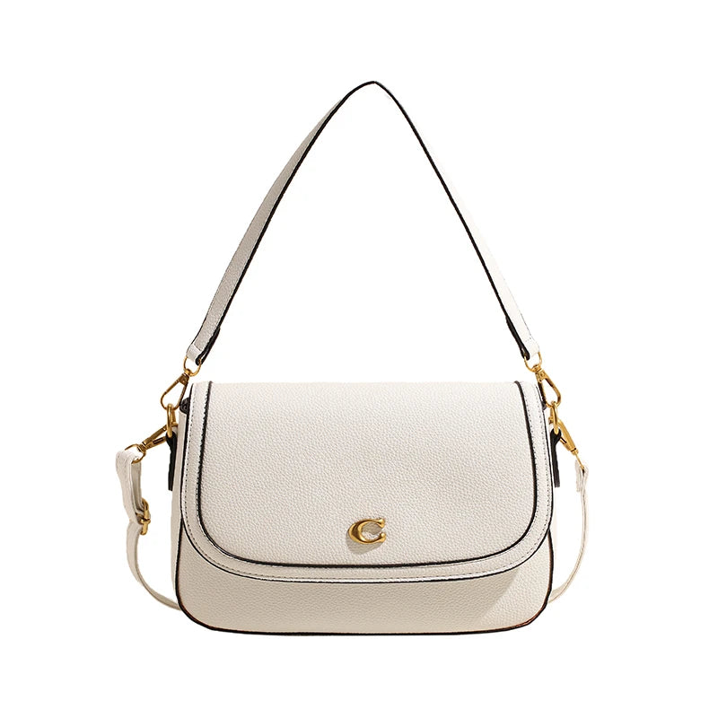Elegant Women Luxury Leather Designer Fashion Shoulder Bag High End Tote Handbag For Fashionable Urban Daily Use