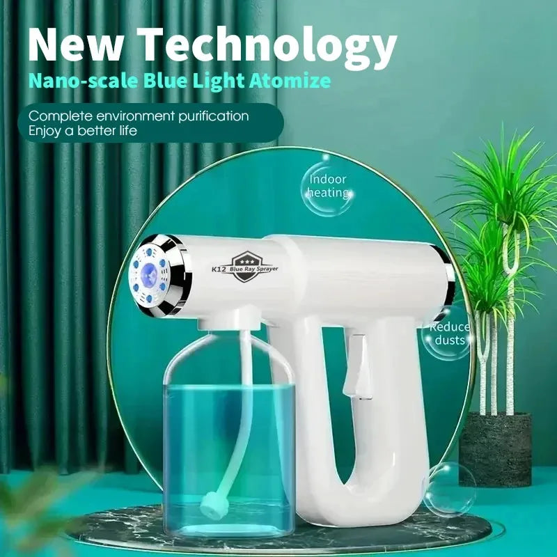 Blue Light Nano Hair Care Spray 300ML - USB Rechargeable Wireless Steam, Professional Styling Tool