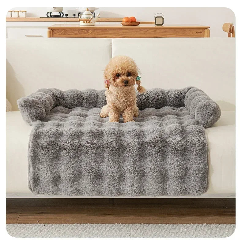 1PC Winter Warm Dog Bed Mats Super Soft  Plush Pet Blanket Pad Mat for Small Dogs Plush Neck Pillow Cat Nest Travel & Indoor